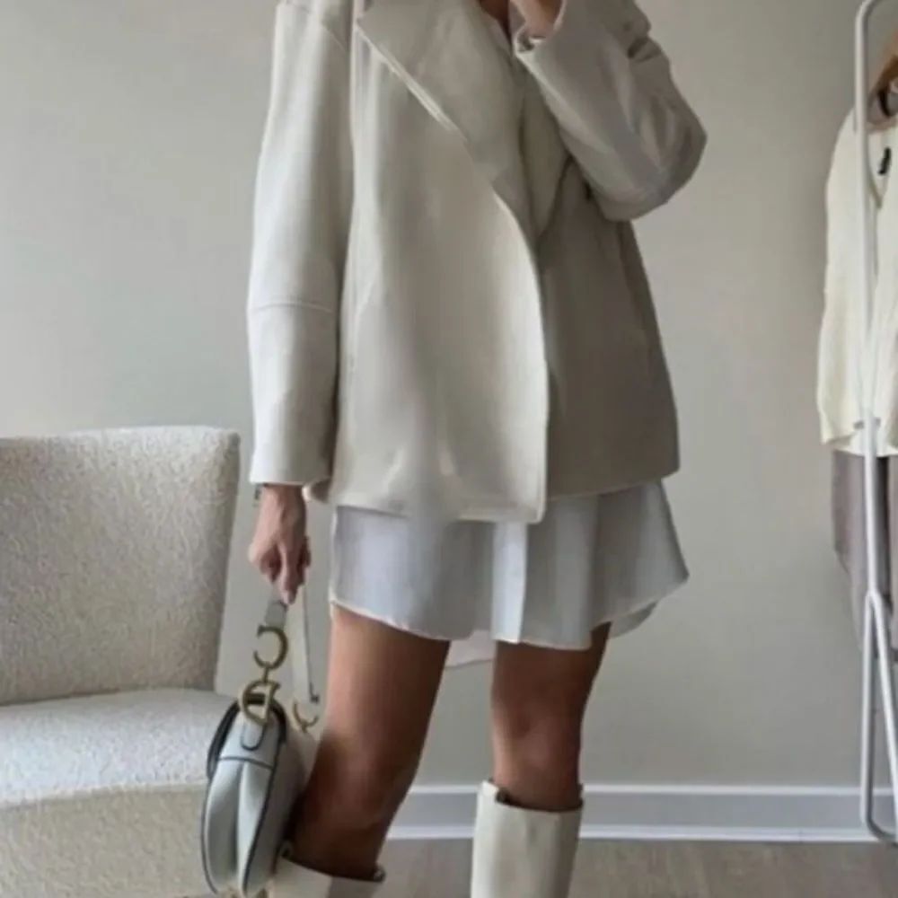White leather jacket